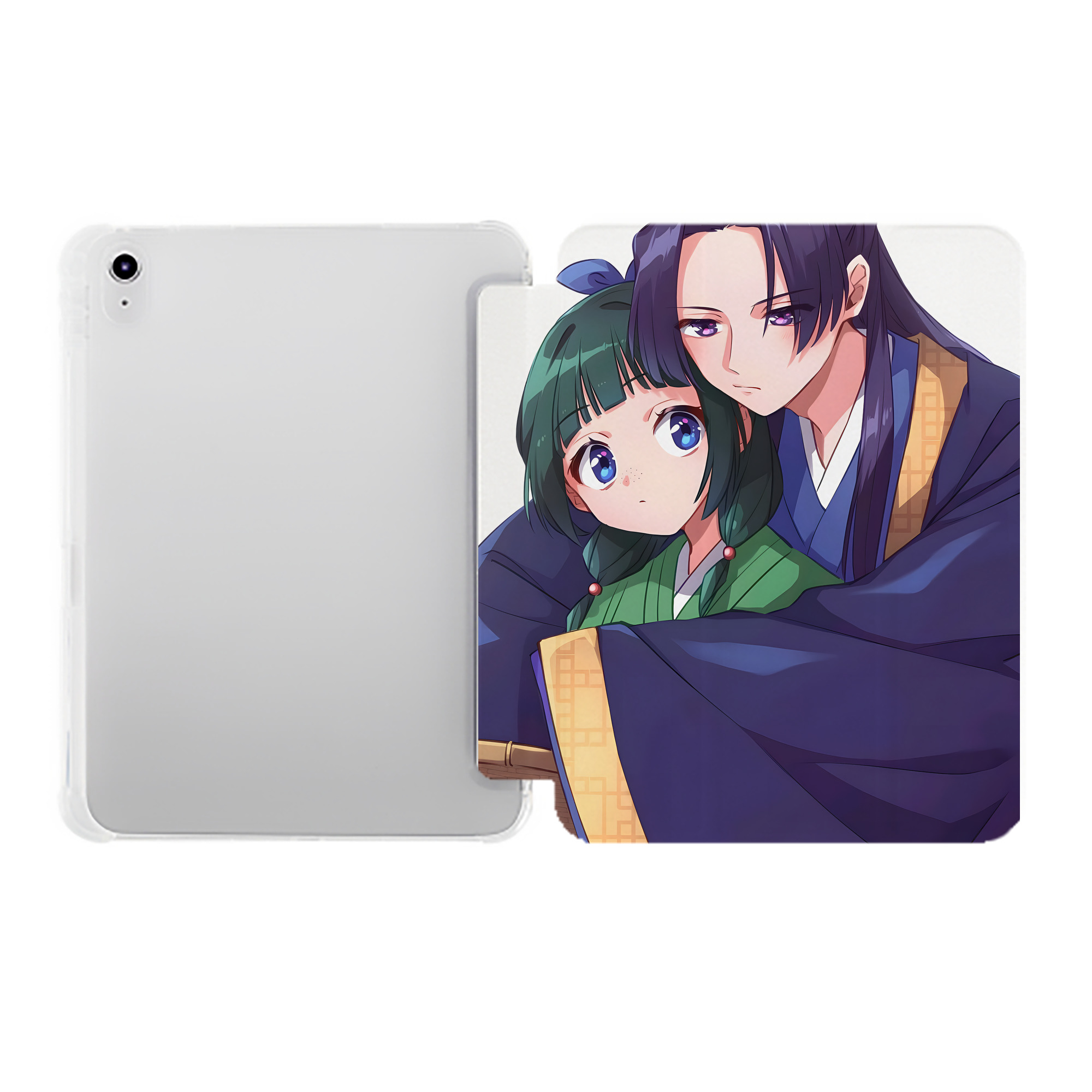（画像用） 薬屋のひとりごと The Apothecary Diaries IPad ケース ペン収納付き 三つ折りスタンド PUレザー×シリコン 対応機種9.5/10.5/10.9インチ